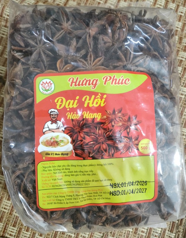 Đại Hồi Hảo Hạng Hưng Phúc 500g